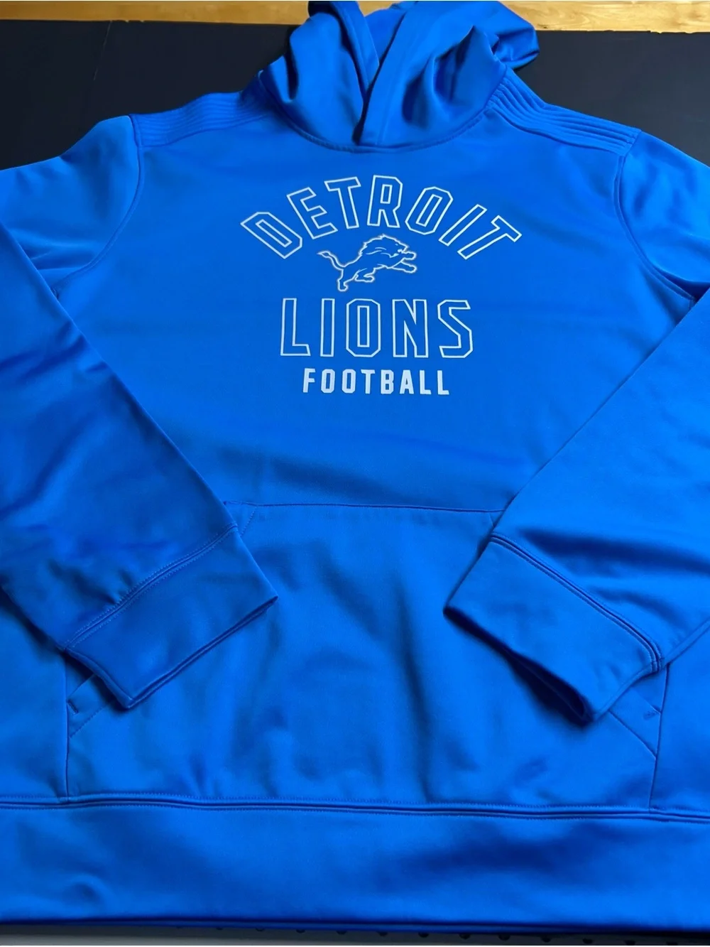NFL Royal Blue Detroit Lions Pullover Hoodie, Size XXL, Mens